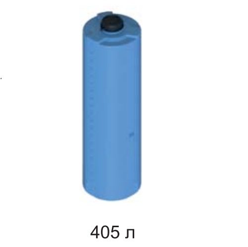 Емкость 410 л., исп. 1, с диаметром горловины 150 мм без ниж. слива (синий) (410_1ЕК)