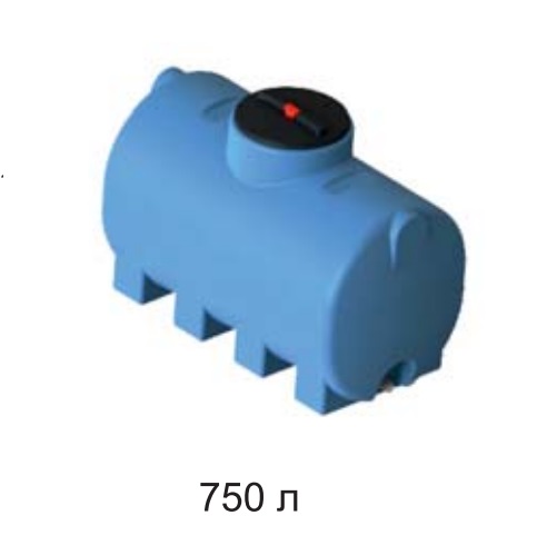 Емкость 750 л МН с фланцем и крышкой с клапаном (Синий) [МН750ФК23]