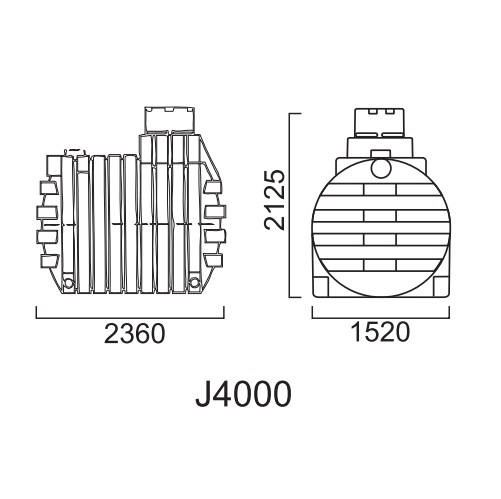 Оболочка септика J4000 (Черный)