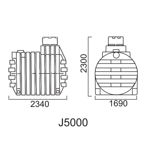 Оболочка септика J5000 (Черный) [J5000]