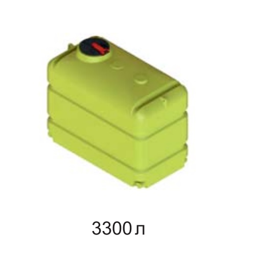 Емкость прямоугольная МП3000 для перевозки воды и др. жидкостей  (МП3000ФК3_2П100)